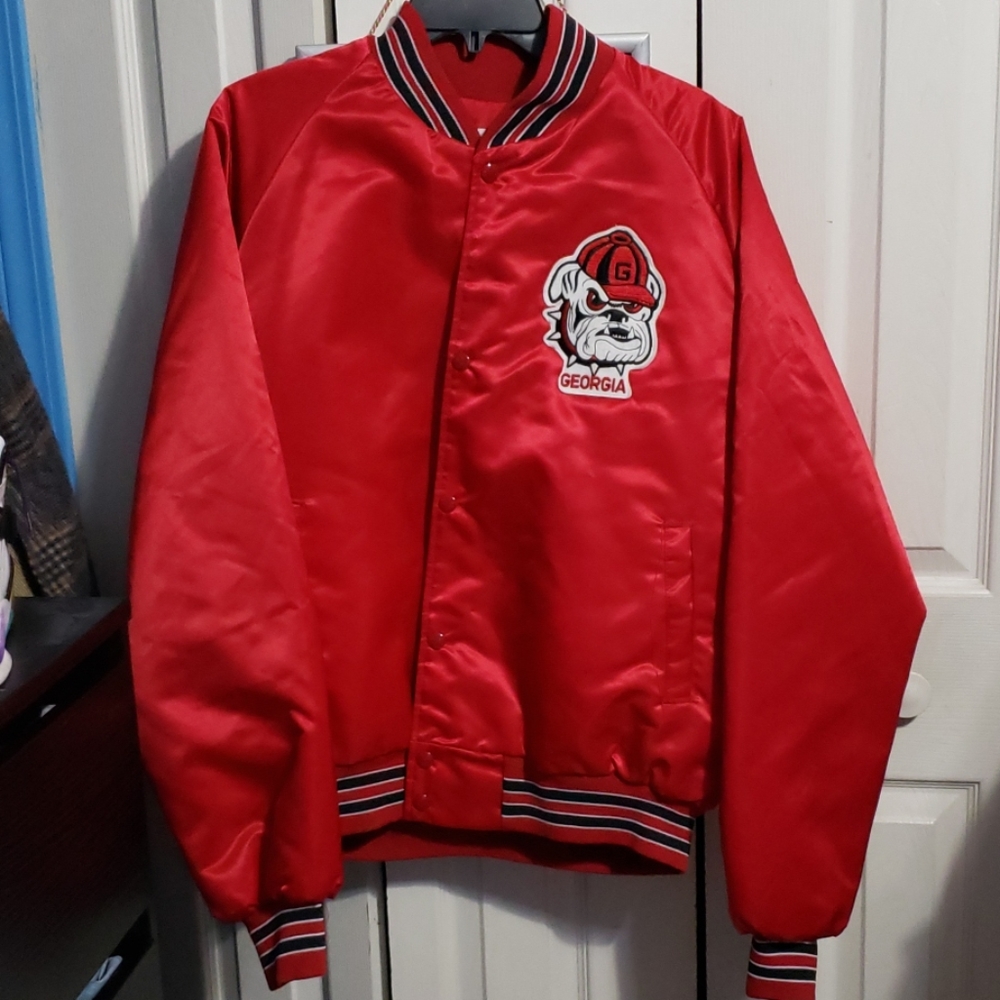 Vintage NWT Chalk Line Bulldogs Satin Jacket M XL